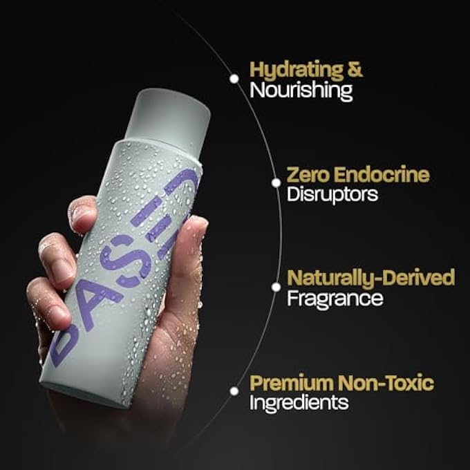 Based Bodyworks بلسم مرطب مع الألوة فيرا، زيت النعناع، وزيت جوز الهند، بلسم تنظيف للرجال، بدون كبريتات، بارابين أو فثالات، عناية شعر عالية الجودة، زجاجة سعة 12 أونصة سائلة (عبوة من 1) - Image 2